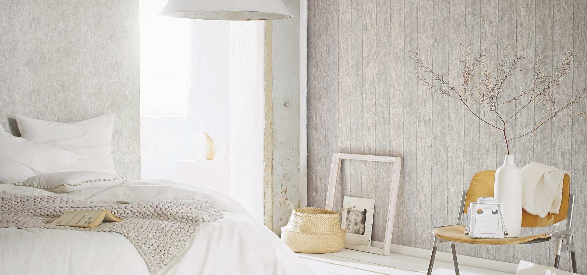 Bild Schlafzimmer Tapete Holzwand